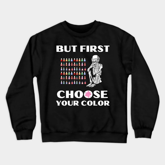 Funny Nail Tech Gift Beauty Salon Gift Crewneck Sweatshirt by stressless